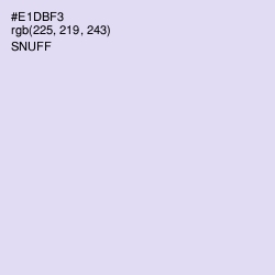 #E1DBF3 - Snuff Color Image