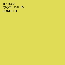 #E1DC55 - Confetti Color Image