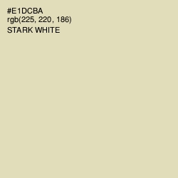 #E1DCBA - Stark White Color Image