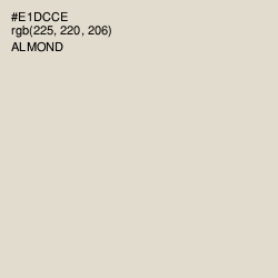 #E1DCCE - Almond Color Image