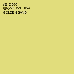 #E1DD7C - Golden Sand Color Image