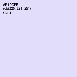 #E1DDFB - Snuff Color Image