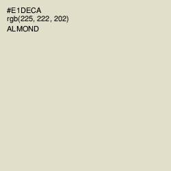 #E1DECA - Almond Color Image