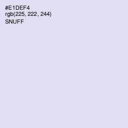 #E1DEF4 - Snuff Color Image