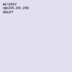 #E1DFEF - Snuff Color Image