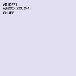 #E1DFF1 - Snuff Color Image