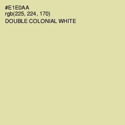 #E1E0AA - Double Colonial White Color Image