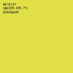 #E1E147 - Starship Color Image