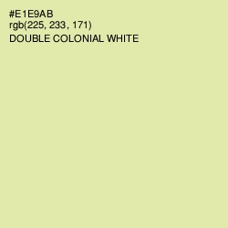 #E1E9AB - Double Colonial White Color Image