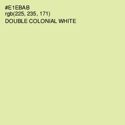 #E1EBAB - Double Colonial White Color Image