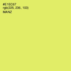 #E1EC67 - Manz Color Image