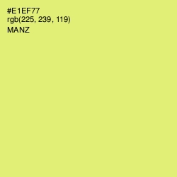 #E1EF77 - Manz Color Image