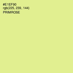 #E1EF90 - Primrose Color Image
