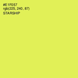 #E1F057 - Starship Color Image