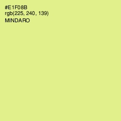 #E1F08B - Mindaro Color Image