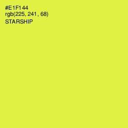 #E1F144 - Starship Color Image