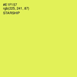 #E1F157 - Starship Color Image