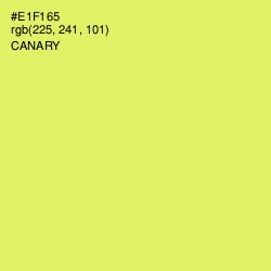 #E1F165 - Canary Color Image