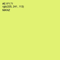 #E1F171 - Manz Color Image