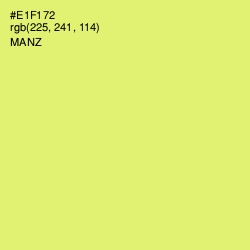 #E1F172 - Manz Color Image