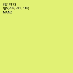 #E1F173 - Manz Color Image