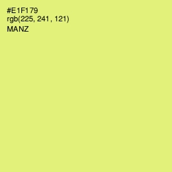 #E1F179 - Manz Color Image