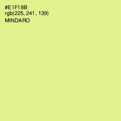 #E1F18B - Mindaro Color Image