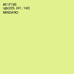 #E1F18E - Mindaro Color Image