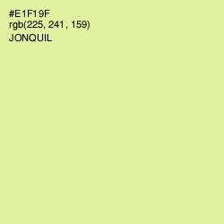 #E1F19F - Jonquil Color Image