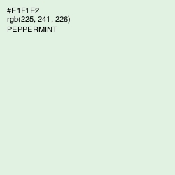 #E1F1E2 - Peppermint Color Image