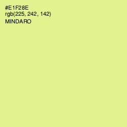 #E1F28E - Mindaro Color Image