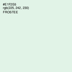 #E1F2E6 - Frostee Color Image