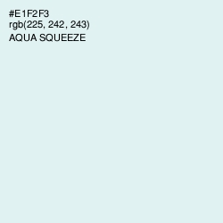 #E1F2F3 - Aqua Squeeze Color Image