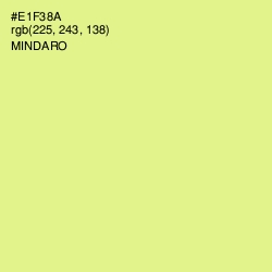 #E1F38A - Mindaro Color Image