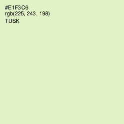 #E1F3C6 - Tusk Color Image