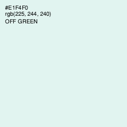 #E1F4F0 - Off Green Color Image