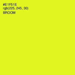 #E1F51E - Broom Color Image