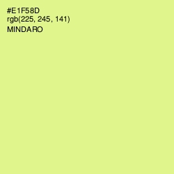 #E1F58D - Mindaro Color Image
