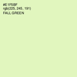 #E1F5BF - Fall Green Color Image