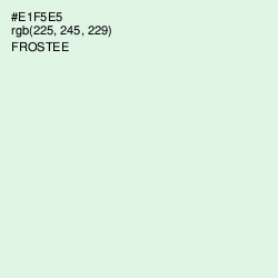 #E1F5E5 - Frostee Color Image