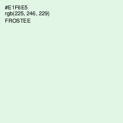 #E1F6E5 - Frostee Color Image