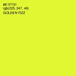#E1F731 - Golden Fizz Color Image