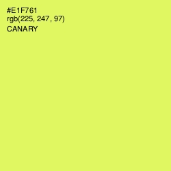 #E1F761 - Canary Color Image