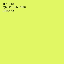 #E1F764 - Canary Color Image