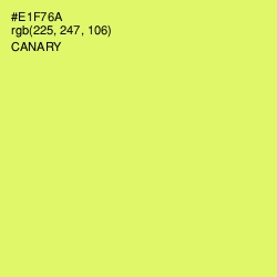 #E1F76A - Canary Color Image