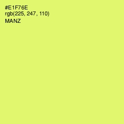 #E1F76E - Manz Color Image