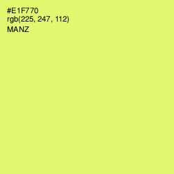 #E1F770 - Manz Color Image