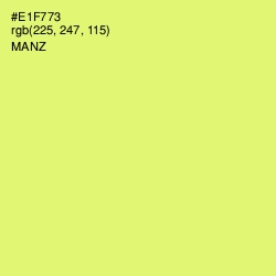 #E1F773 - Manz Color Image