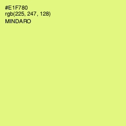 #E1F780 - Mindaro Color Image