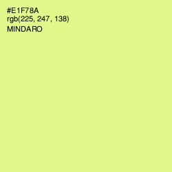 #E1F78A - Mindaro Color Image